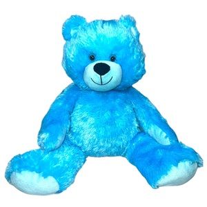 Animal Adventure Blue Shaggy Teddy Bear Plush Stuffed Animal 16” Inches Silky